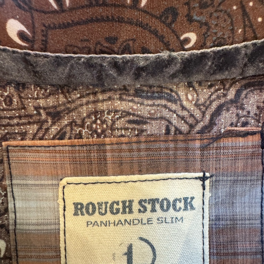 Rough Stock Panhandle Slim Western Shirt - Brown